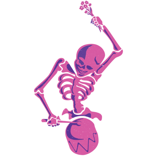 Skeleton Hitting Drum